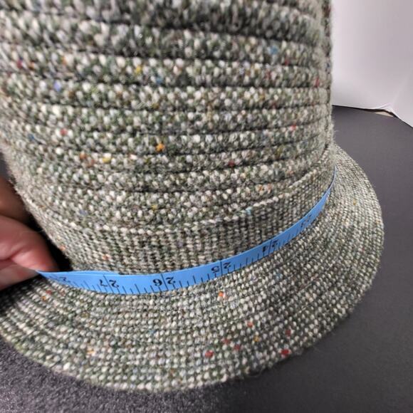 Hanna Hats Of Donegal Town Of Ireland Pure New Wool L Handcrafted Walking Tweed - Picture 10 of 10